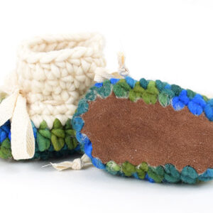 Two-Toned NovScotia Baby Booties